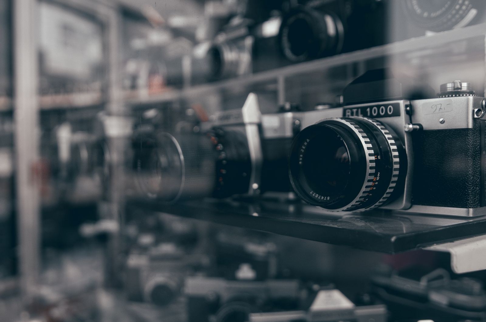 Cinema camera on a film set
